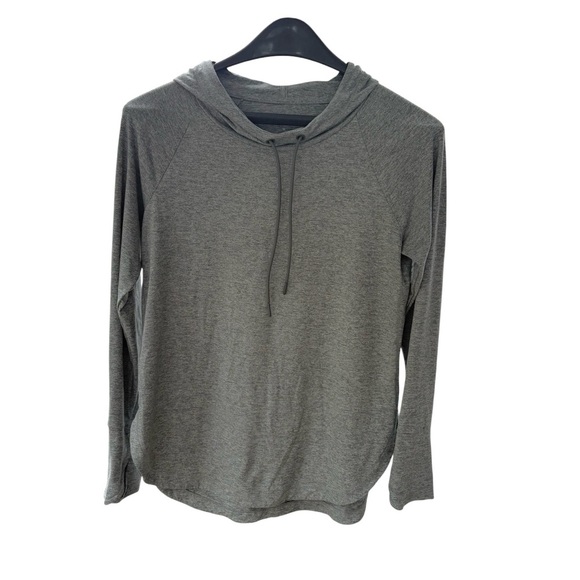 Athleta Uptempo Pullover Sweatshirt Hoodie Grey Size Medium - Picture 1 of 8